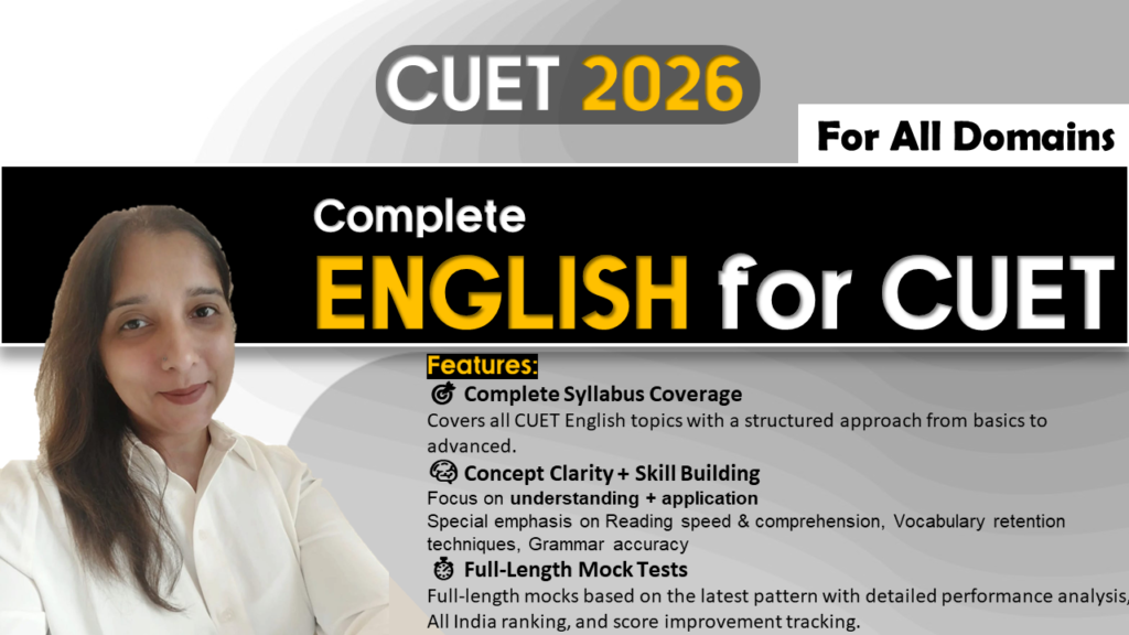 CUET English 2026 Complete Course